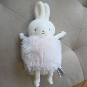 Bunnies by the Bay Cream & Light Pink Plush Bunny